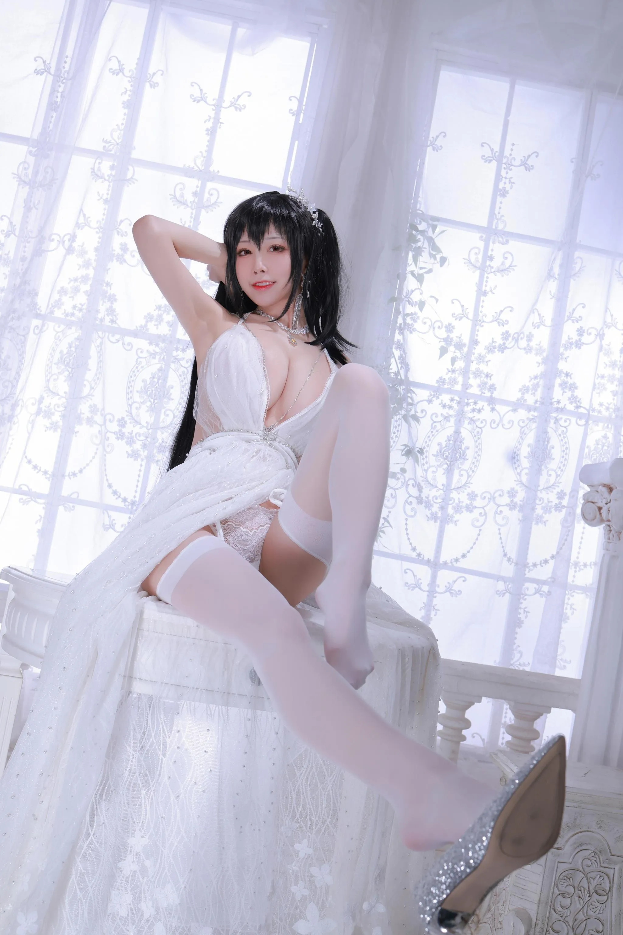 水淼Aqua – NO.101 大凤婚纱 [75P]插图3